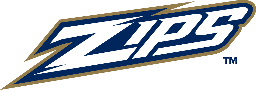 Akron Zips 2002-Pres Wordmark Logo 02 vinyl decal